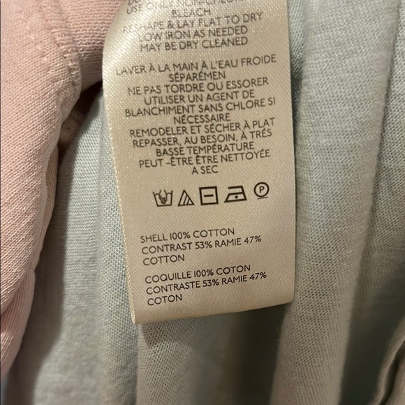 We The Free Seafoam Blue Puff Sleeve Blouse with High/Low - Picture 8 of 13